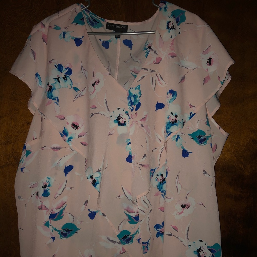 Light pink blouse with floral print